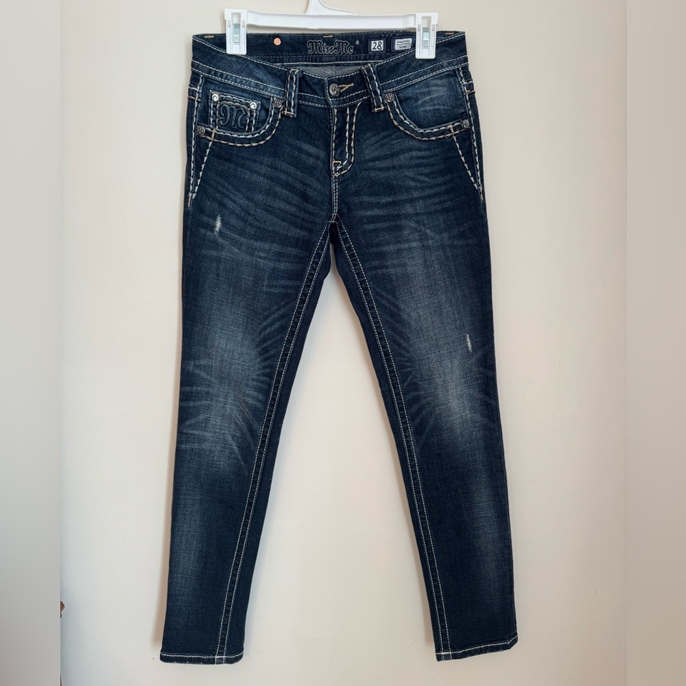 Miss Me Signature Skinny Jeans Women’s Size 28 x 31 JS5016S2 Dark Wash Stretch